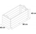 Jardinera rectandular 70x30x30cm - Huerto Urbano Barcelona